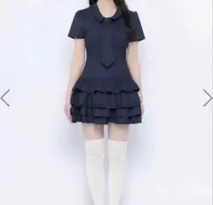 完売品 bubbles バブルス ネクタイティアードワンピース M チェック 完売品 bubbles バブルス ネクタイティアードワンピース M チェック
