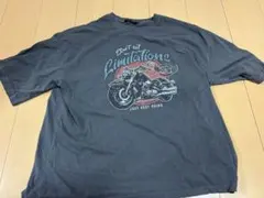 バイクグラフィック Tシャツ ダークグレー