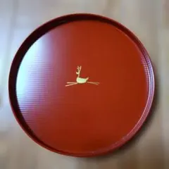 象彦 赤い豆型漆器 花模様 菓子皿 - メルカリ