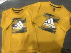 【2枚セット】アディダス キッズ Tシャツ 120cm & 140cm 黄