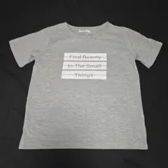 chocol raffine robe 英字 Tシャツ グレーのサムネイル