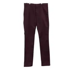 カーハート メンズパンツ 赤 L相当 スリムフィット 大きめ 無地【5263】