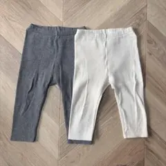 ユニクロ　リブレギンス　2枚セット　80サイズ