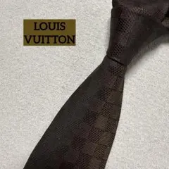 極美品！ルイヴィトン ダミエ ミックスモノグラム ブラック ネクタイ