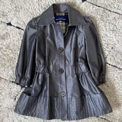【美品✨】バーバリーブルーレーベル　ショートコート　トレンチ　リボン　光沢　38