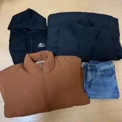冬服まとめ売り　ダウン、パーカー、デニムパンツなど