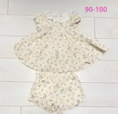 花柄セットアップ 90-100cm