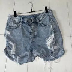 H&M ダメージデニムショートパンツ サイズ36