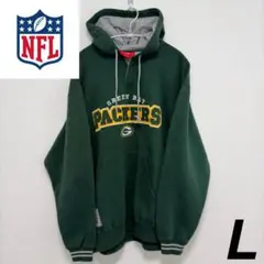 【NFL】 Packers パーカー グリーン L スウェット フーディー