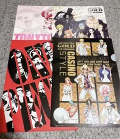 非売品】ONE PIECE（ワンピース）FILM GOLD クリアファイルセット