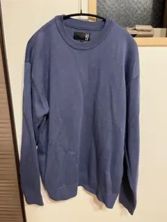 (美品！)LAKOLE M クルーネック ニットセーター ブルーのサムネイル