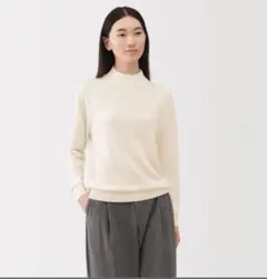 MUJI 婦人　洗えるウールハイゲージハイネックセーター 婦人 M size