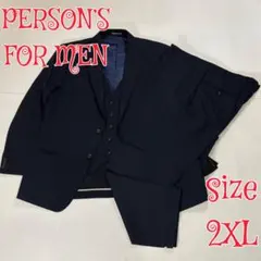 PERSON'S FOR MEN 3ピーススーツ ネイビー 2XL位　身長180のサムネイル