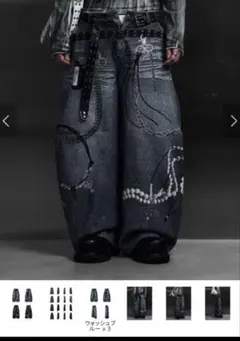 Rosen Kreuz DOCKING SKIRT WIDE PANTS - メルカリ