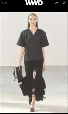 CÉLINE オールドセリーヌ 2015ssフィービー期ニットスカートフリンジのサムネイル