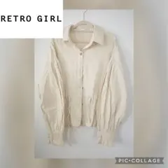 値下げ)Retro girl アイボリー ボリュームスリーブジャケット Mのサムネイル