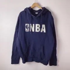 NBA 裏起毛　パーカー　ビッグサイズ　メンズ　古着　バスケ　パッチロゴ