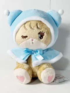 mikko Lil ala mode おめかし ポンチョぬいぐるみ ラテ