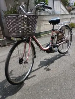 Panasonic 電動アシスト自転車 ピンクタイヤサイズ26インチのサムネイル