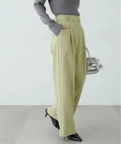 【新品タグ付き】スラックスワイドパンツ エヌナチュラルビューティーベーシック