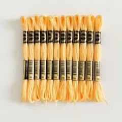 刺繍糸 25番 たまご クリーム 薄黄色 まとめ売り ハンドメイド 12束