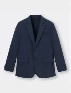 1回着用 美品 ジーユー GU ウォッシャブルテーラードジャケット ネイビー L