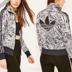adidas／アディダス トラックジャケット リーフ柄 ファイヤーバード S