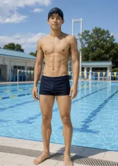 入手困難？　メキシコ製　Speedo スピード　スクール水着風競泳水着　レトロ