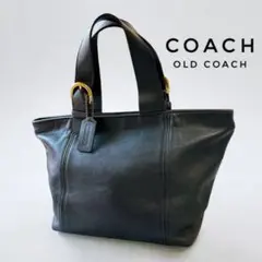 コーチ✨極美品✨オールドコーチ グラブタンレザー 黒 ミニトート ハンドバッグ