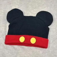 ミッキーマウス 耳付きニット帽　Disney 58㎝