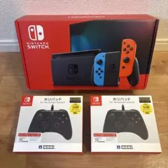 Nintendo Switch本体+ホリパッド×2