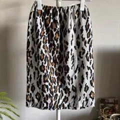 NORMA KAMALI ヒョウ柄スカートのサムネイル