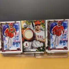 topps holiday マイク・トラウト 99シリ レリック 他3枚セット