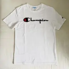 チャンピオン　Tシャツ　刺繍ロゴ　白　Sのサムネイル