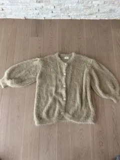 jumelle ベージュ パフスリーブ カーディガンのサムネイル