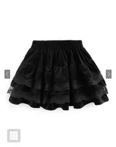 GRL インパン裏地付きレースフリルティアードミニスカート at2425