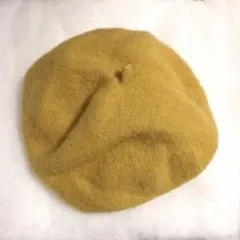 マスタードイエローベレー帽