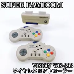スーパーファミコン ワイヤレスコントローラー VISION VJS-393