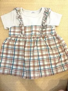 【美品】ペアマノン　キッズTシャツ トップス　110 女の子　チュニック　レースのサムネイル
