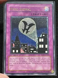 遊戯王　旧アジア版　ヒーロー・シグナル　レリーフ　TLM-AE049 遊戯王 旧アジア版 ヒーロー・シグナル レリーフ TLM-AE049 - メルカリ