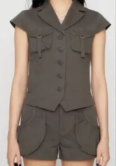 LAGUA GEM セットアップ トップス ボトムスセットグレー 韓国ブランド