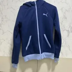 Puma フード付きジャージジャケット ネイビー・ライトブルー　値下げ可