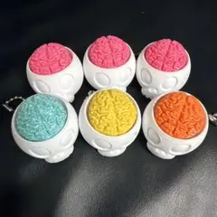 骸骨 ドクロ 脳みそ　クリッカー　キーホルダー