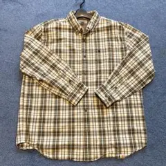 【Carhartt】カーハート チェックシャツ BDシャツ ベージュ系 茶 XL
