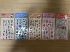 ディズニー ぷくぷくシール 5枚セット