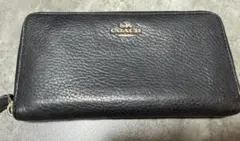 COACH 黒 レザー 長財布