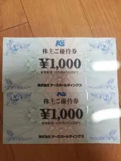 ケーズデンキ　株主優待券のサムネイル