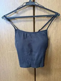 めいちゃん様専用 GU ブラック リブ編み カップ付キャミソール