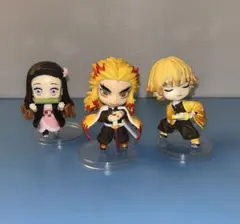 鬼滅の刃　煉獄杏寿郎　我妻善逸　竈門ねずこ　ちまっ！　きゃら　フィギュア