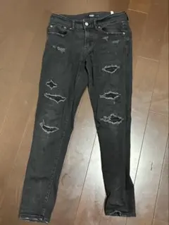 AZUL by MOUSSY ブラック スキニージーンズ S